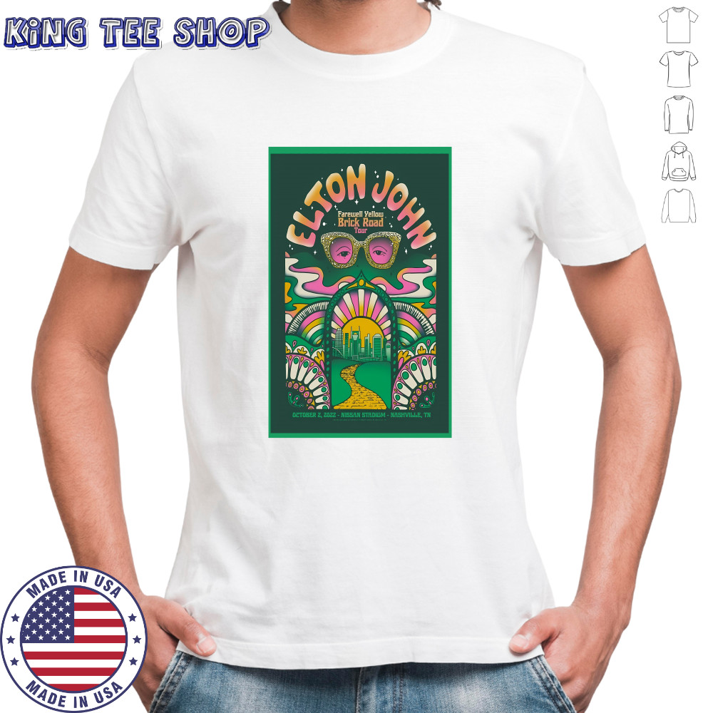 Elton John Poster Nissan Stadium Nashville, TN Oct 2, 2022 shirt