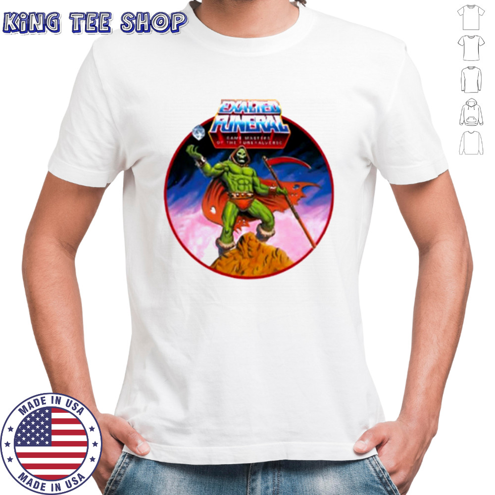 Game Masters of the Funeral verse Skully tor Ringer shirt