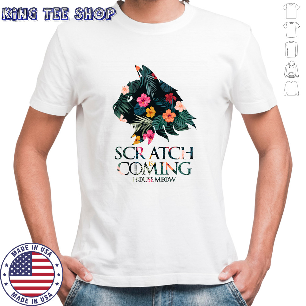 Game of Thrones scratch is coming house meow Cat Drago shirt