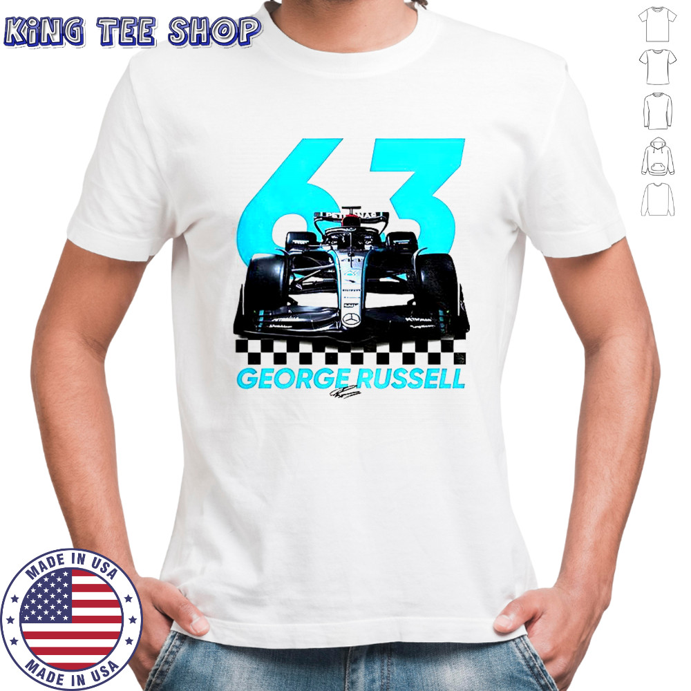 George Russell Formula One F1 Signature T-Shirt