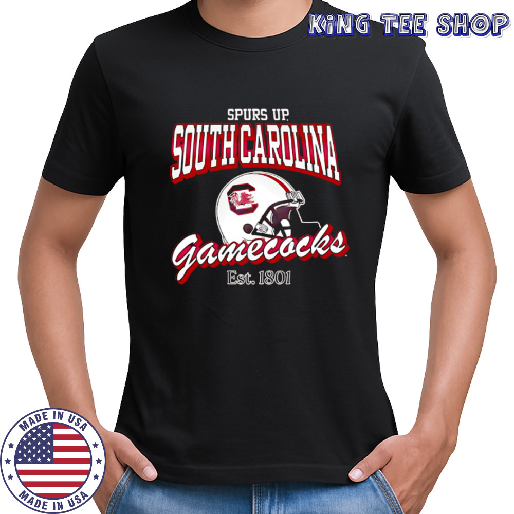 Helmet Spurs Up South Carolina Gamecocks Est 1801 shirt