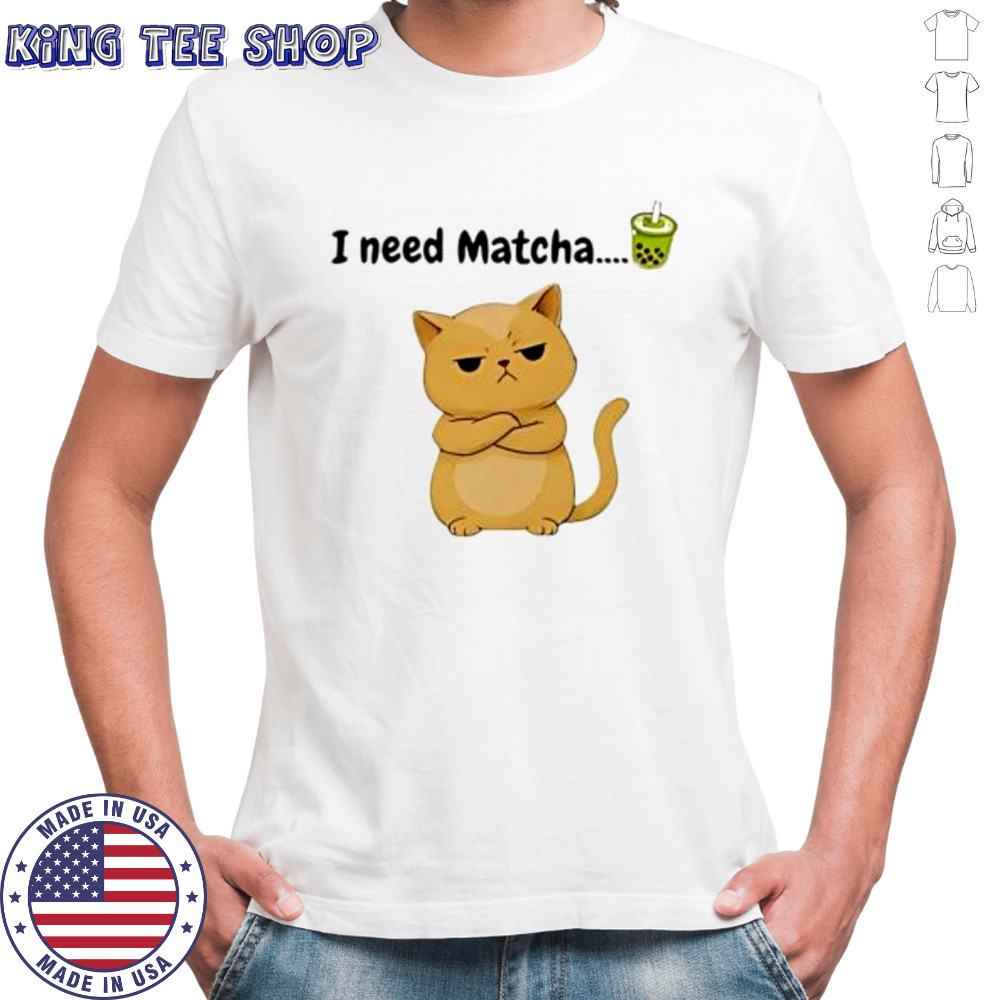 I need matcha cat shirt