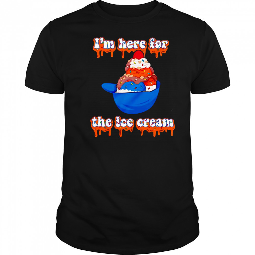 I’m here for the ice cream helmet shirt