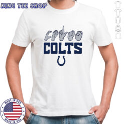 Indianapolis Colts Sign Language Hands T-Shirt