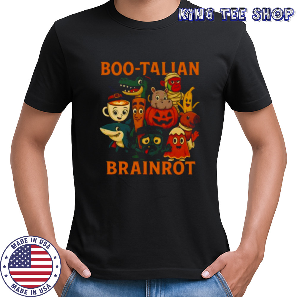 Italian Brainrot Characters Halloween Themes Costume Party Pullover Shirt