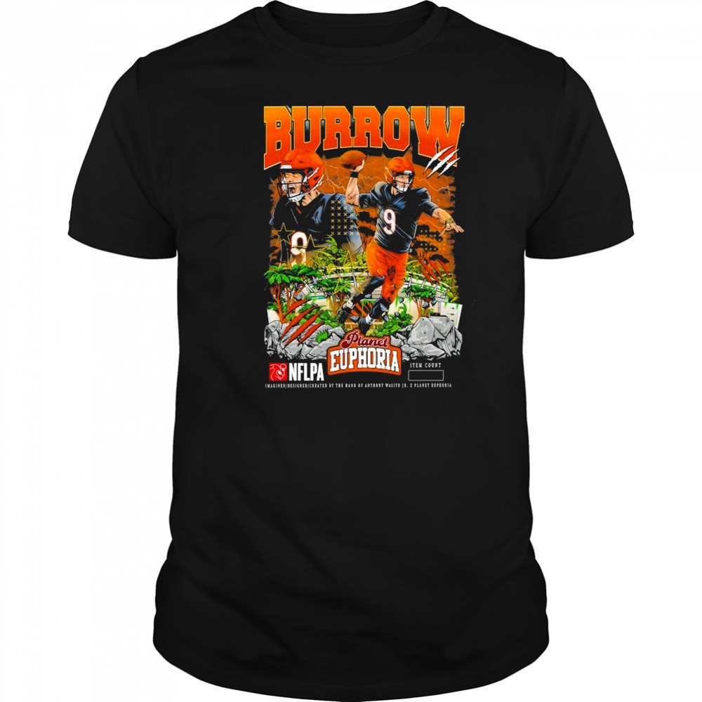 Joe Burrow NFLPA Planet Euphoria T-shirt