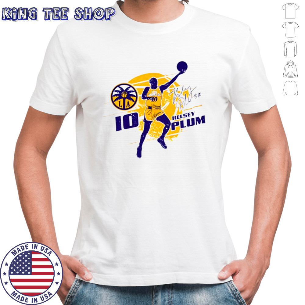 Kelsey plum los angeles sparks silhouette shirt