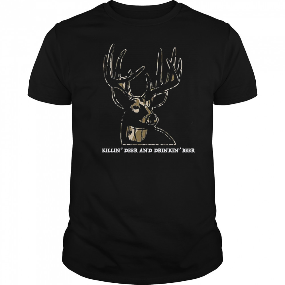 Killin’ Deer And Drinkin’ Beer Camo T-shirt