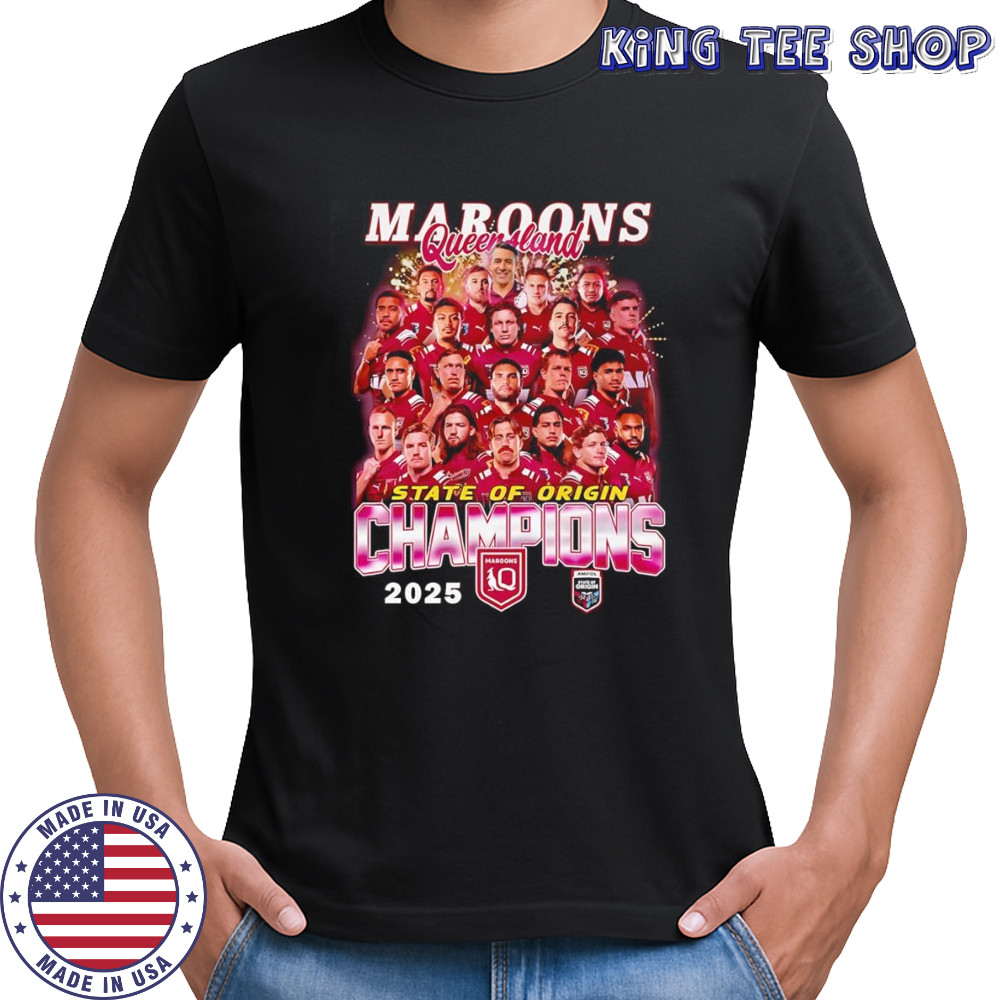 Maroons Queensland State of Origin Champions 2025 shirt