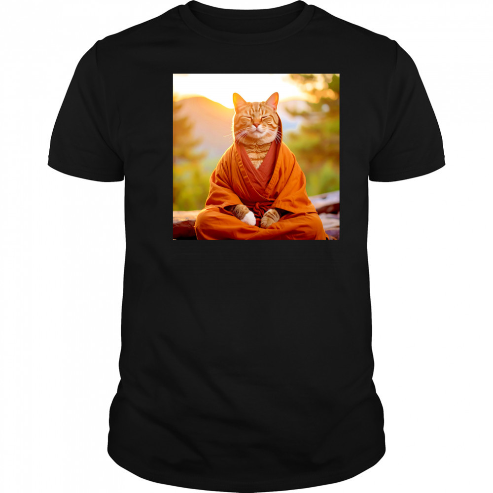Meditate Cat shirt