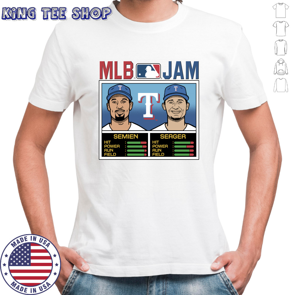 MLB Jam Texas Rangers Semien and Seager Shirt