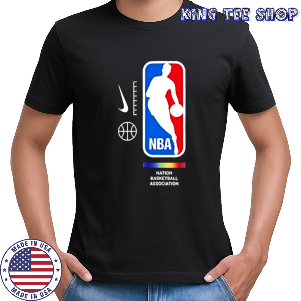 NBA Nation Basketball Association pride logo shirt