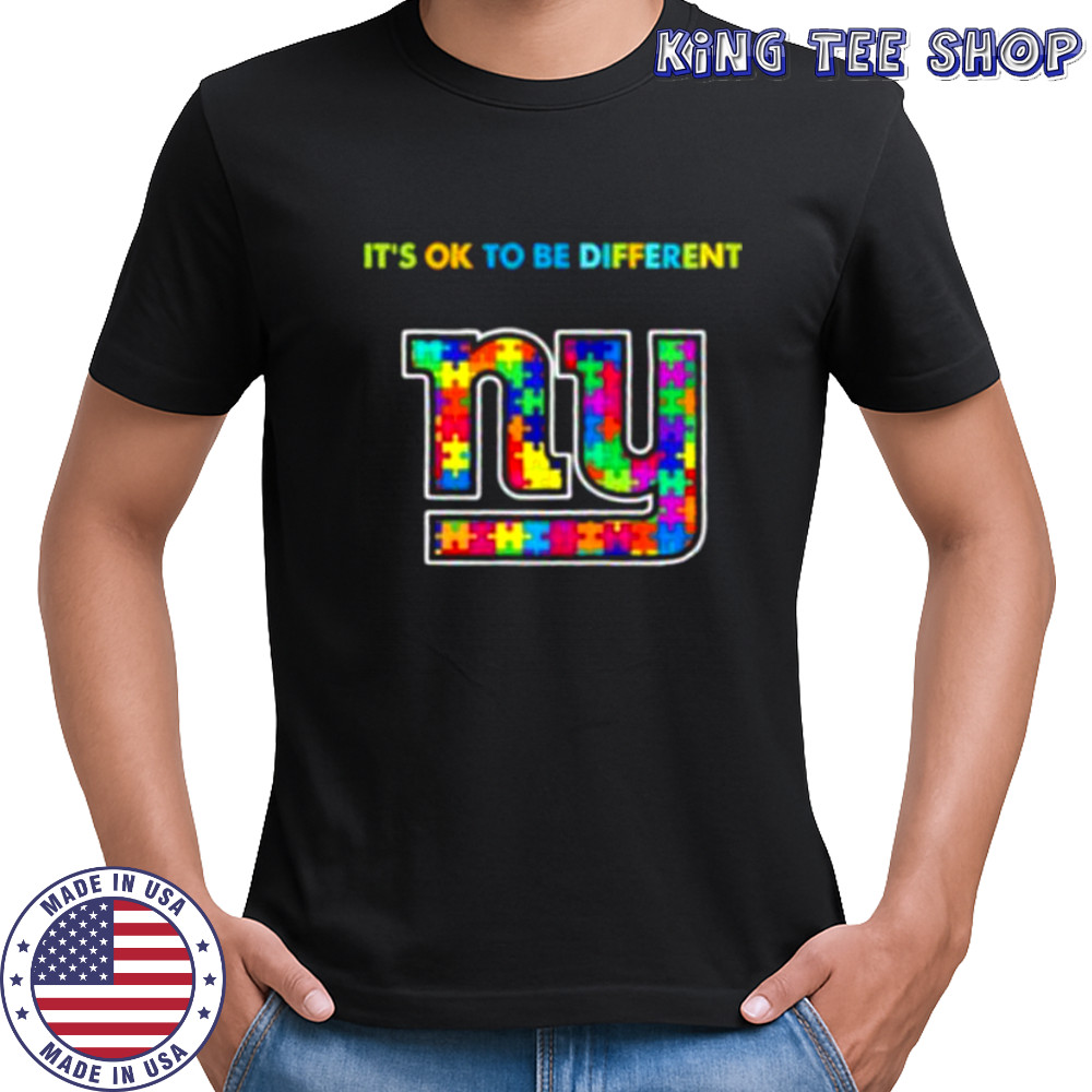 New York Giants x Autism awareness it’s ok to be different Shirt
