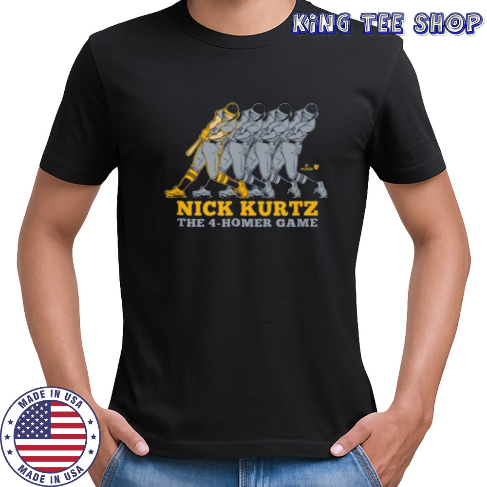 Nick Kurtz Four Home Run Game Oakland Baseball Shirt