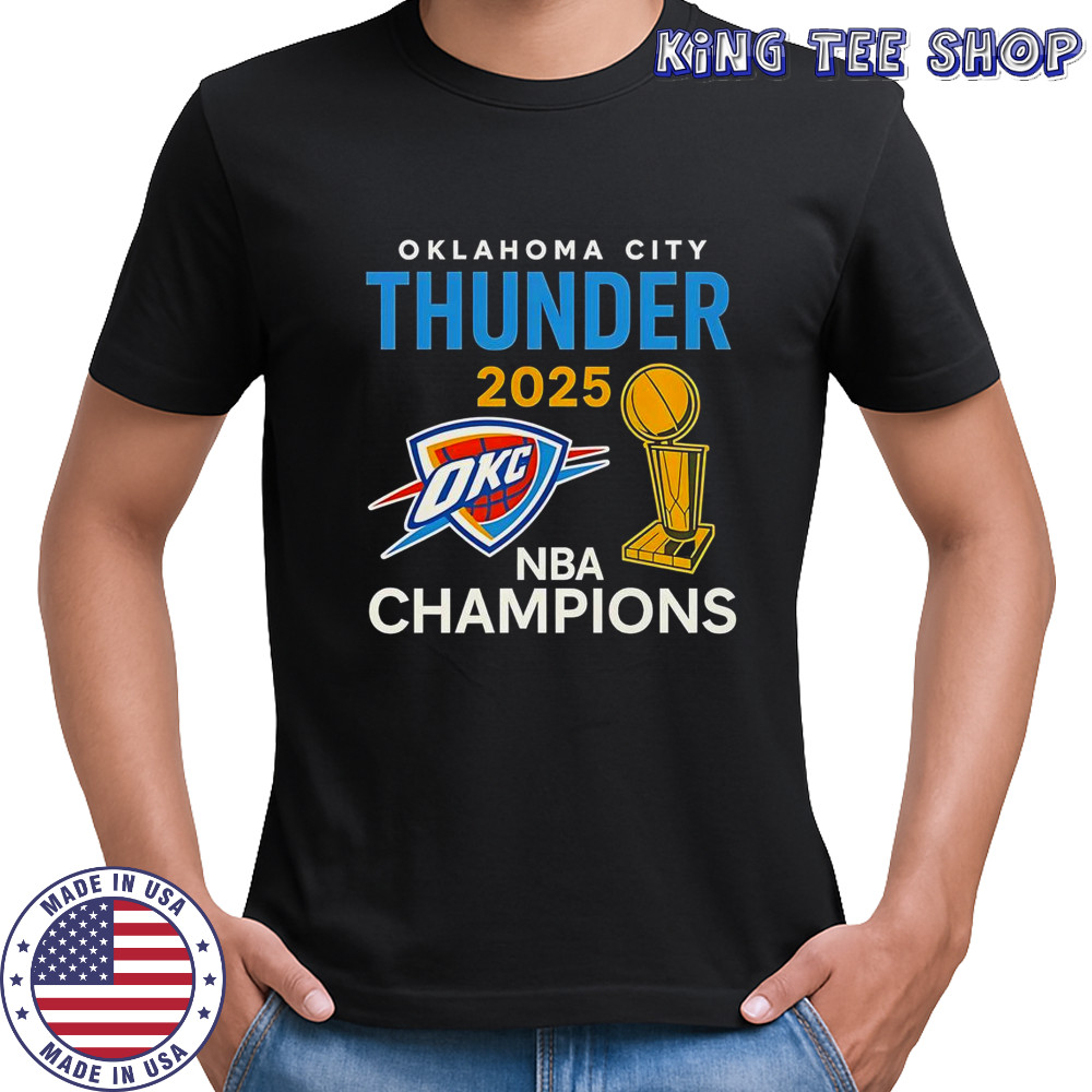 OKC Thunder 2025 NBA Champions Trophy Classic T-Shirt