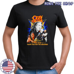 Ozzy Osbourne 1948 2025 thank you for the memories shirt