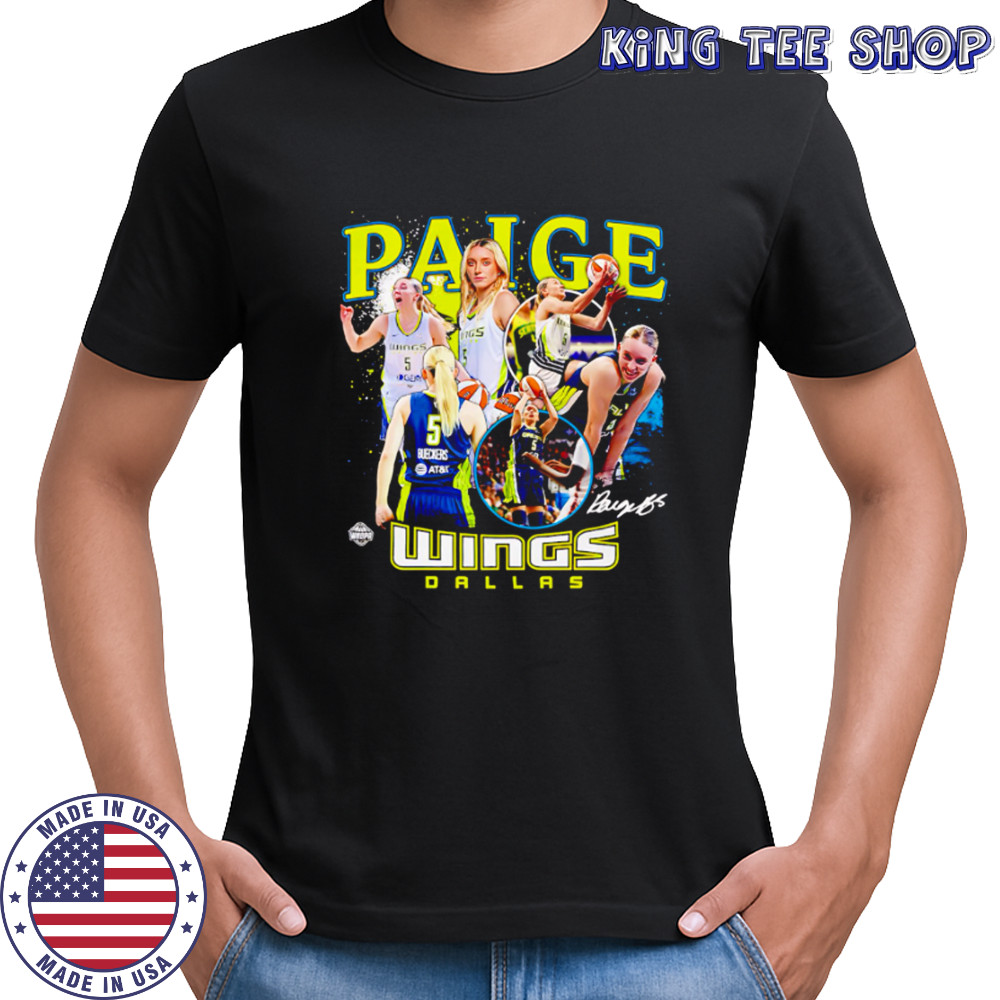 Paige Bueckers Dallas Wings WNBA All-Star signature shirt