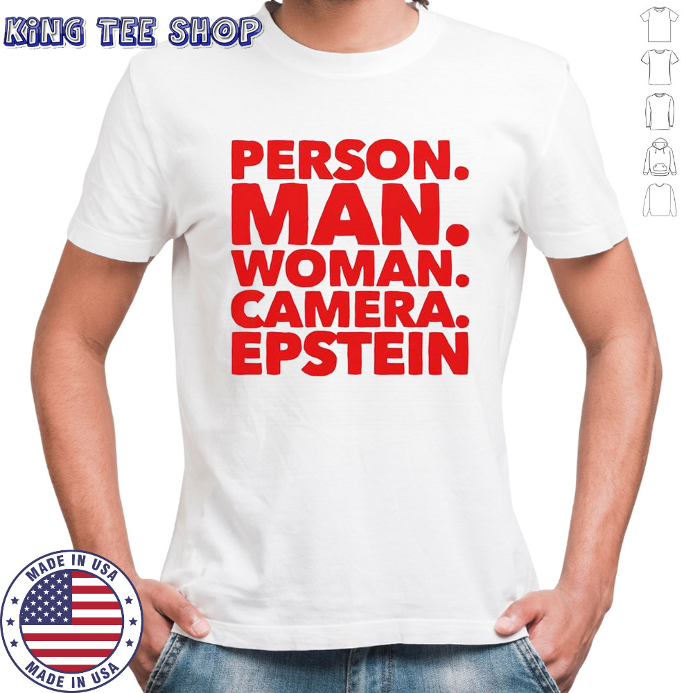 Person Man Woman Camera Epstein T-Shirt