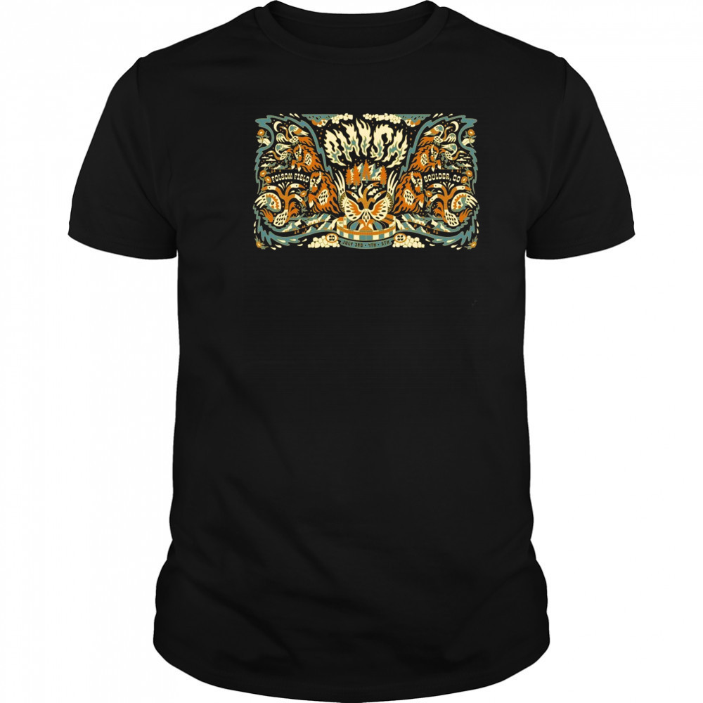 Phish Folsom Field Boulder CO July 3-5 2025 Poster T-Shirt