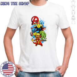 Pokemon Pokevengers Marvel Avengers Endgame tshirt