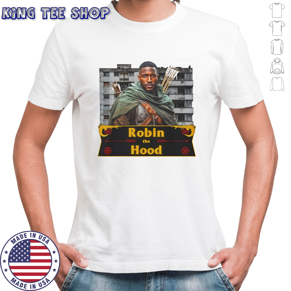 Robin the Hood black retro shirt