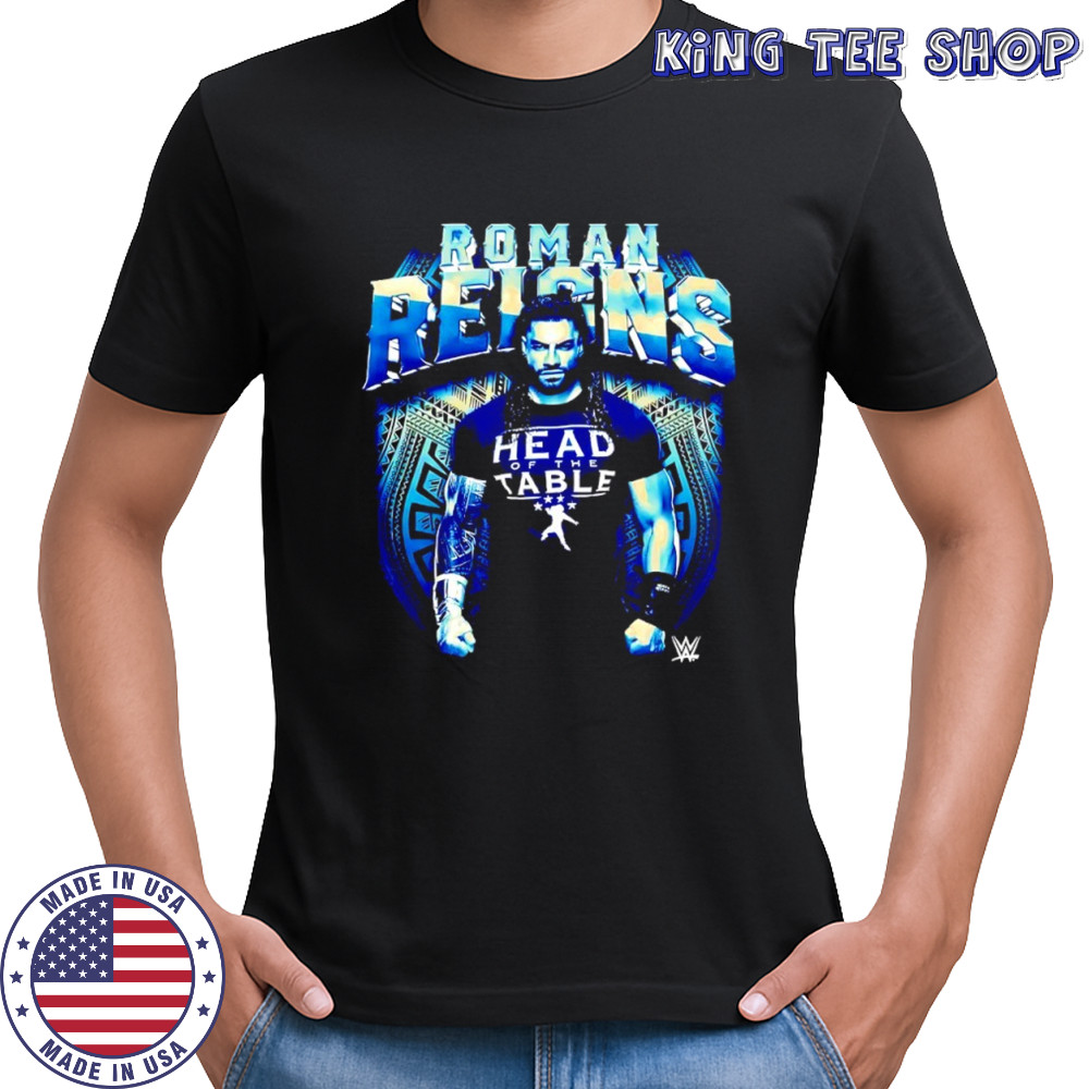 Roman Reigns WWE wearing head of the table shirt