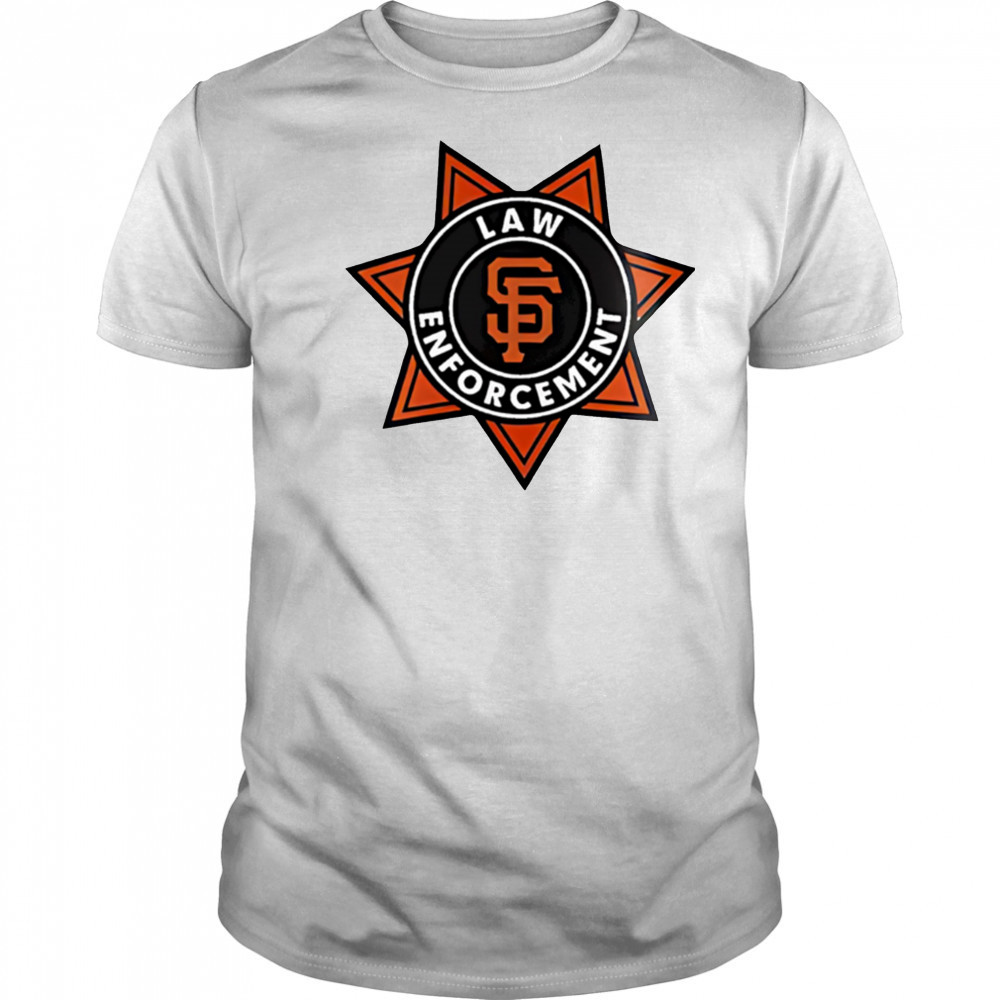 San Francisco Giants Law Enforcement Appreciation Night 2025 logo shirt