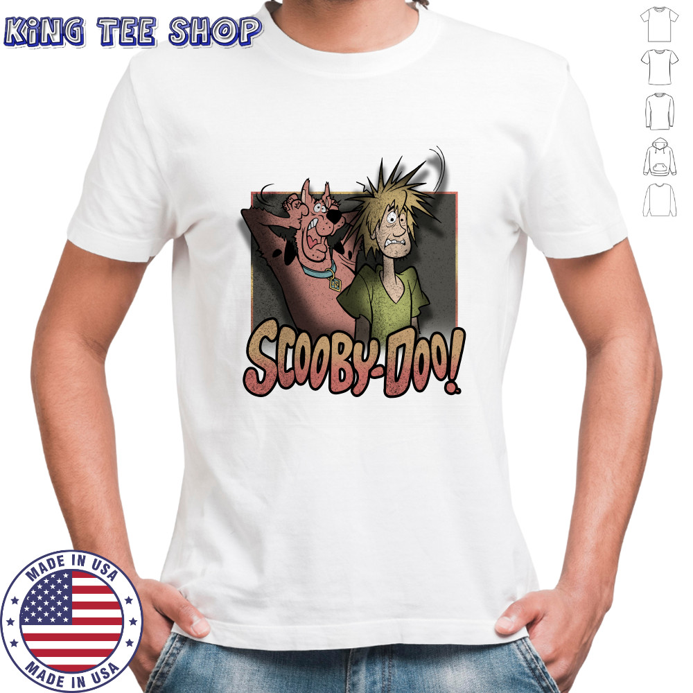 Scared Shaggy & Scooby Vintage Fright Poster Scooby Doo shirt