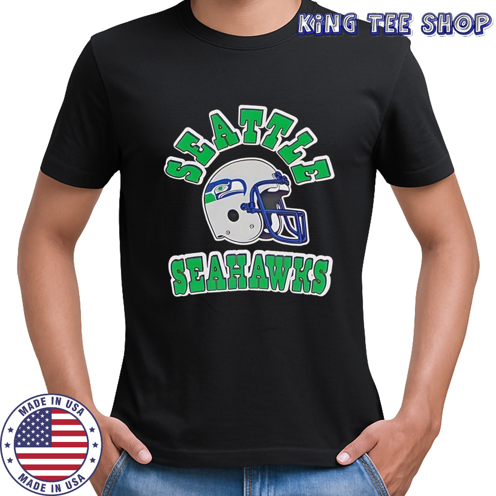 Seattle Seahawks Helmets Logo T-Shirt