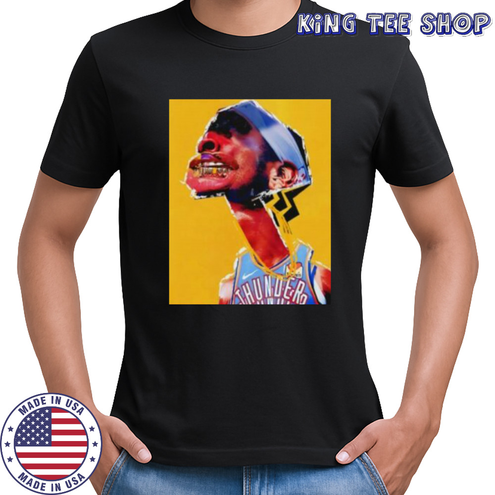 Shai Gilgeous Alexander grillz Oklahoma City Thunder Basketball art shirt