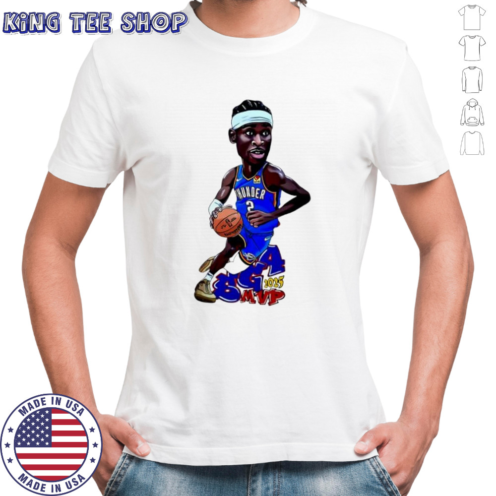Shai Gilgeous-Alexander OKC Thunder Art jersey cartoon shirt