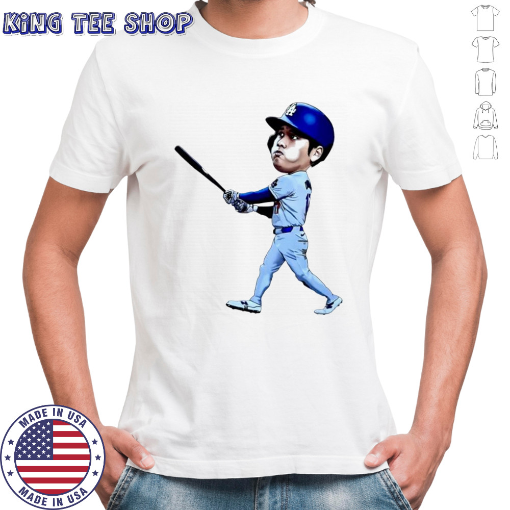 Shohei Ohtani Art Los Angeles Dodgers jersey cartoon shirt