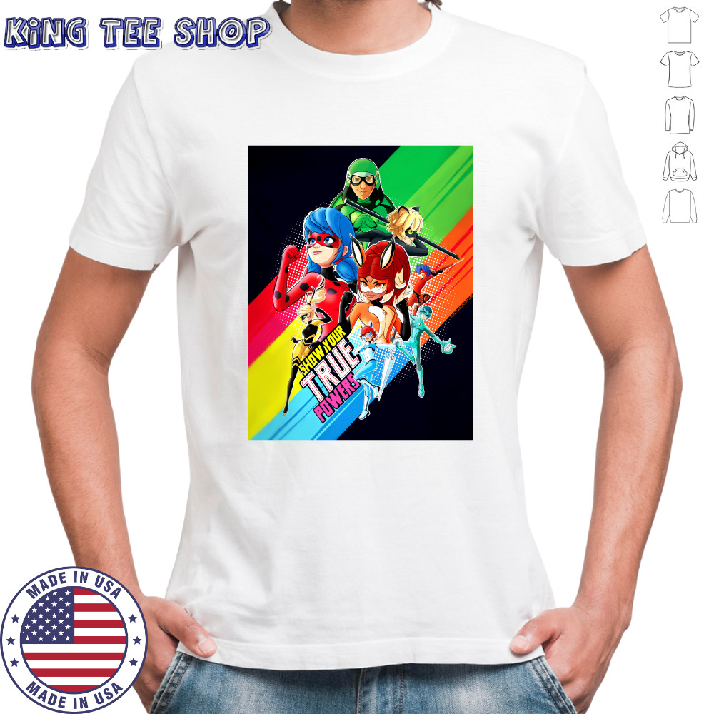 Show your true power Miraculous Collection Ladybug and All Heroez T-Shirt