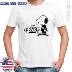 Snoopy cry RIP Ozzy Osbourne logo shirt