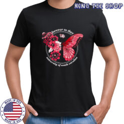 South Carolina Gamecocks Garnet Butterfl shirt