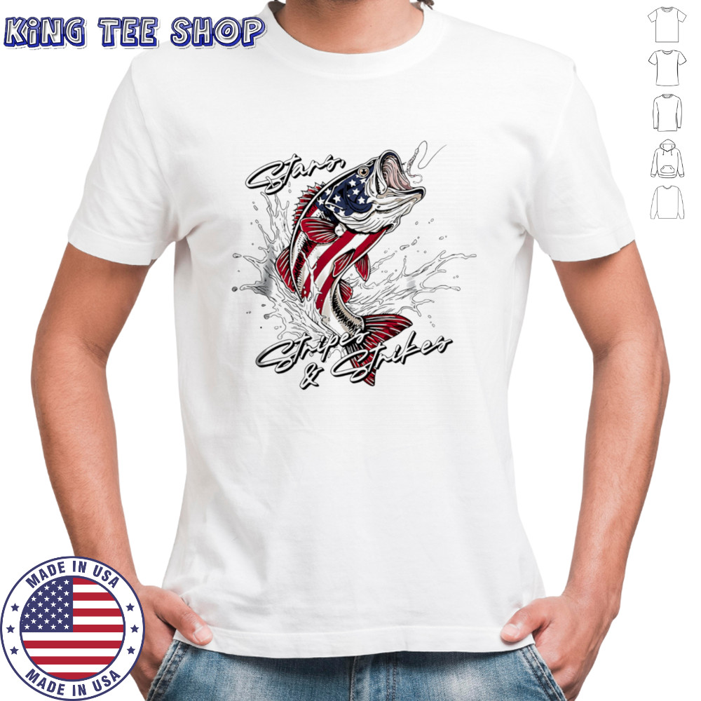Stars stripes and strikes Bass pro shirt