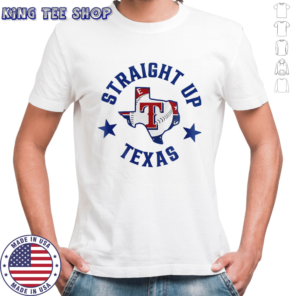 Straight up Texas Rangers logo shirt