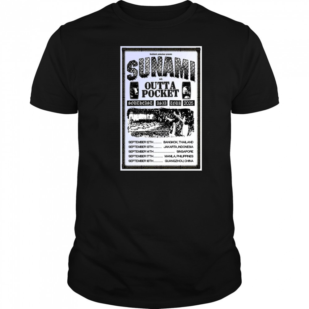 Sunami Southeast Asia Tour 2025 Poster T-Shirt