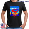 Superman metropolis city of tomorrow ripped poster shirt Superman metropolis city of tomorrow ripped poster shirt