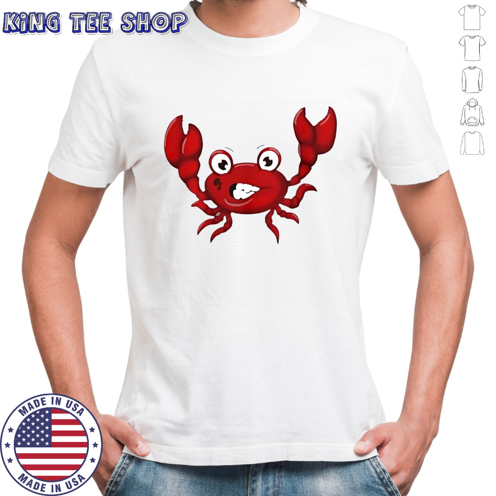 Superstore Jerry Crabby red shirt