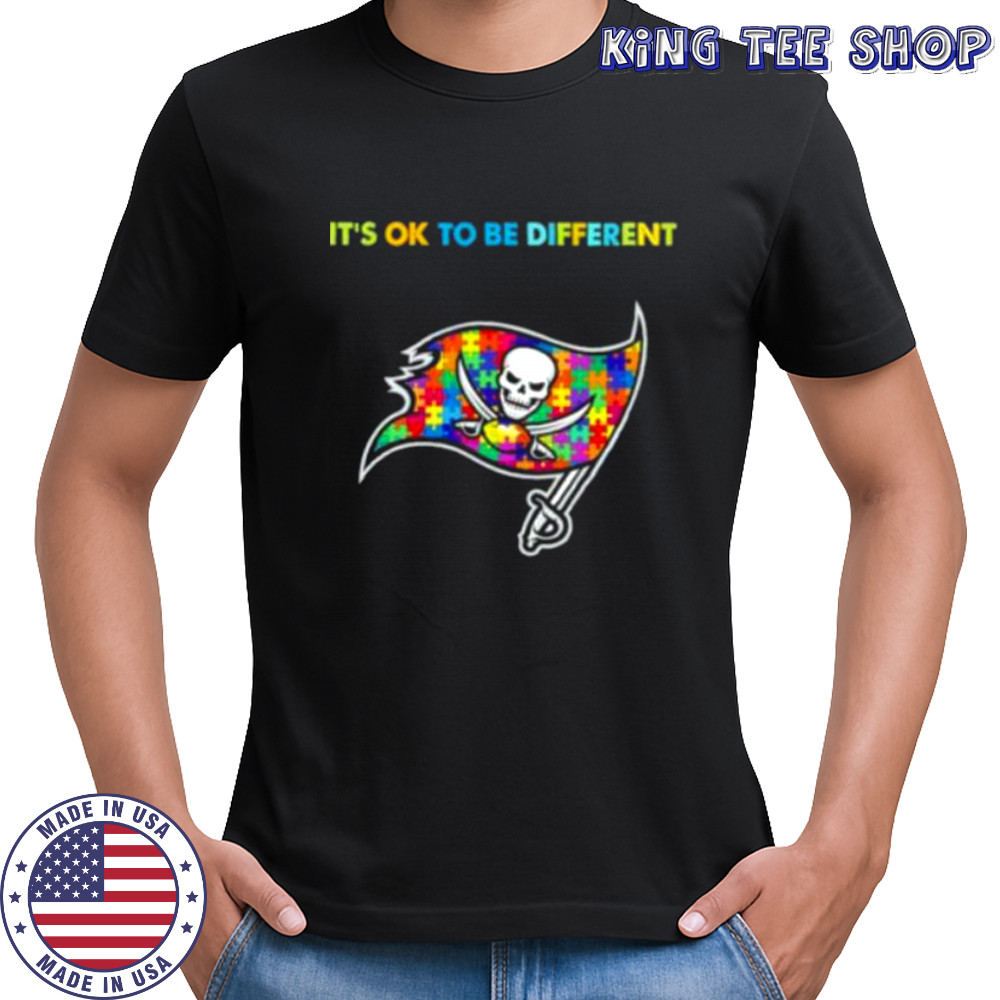 Tampa Bay Buccaneers Autism Awareness It’s ok to be different Shirt