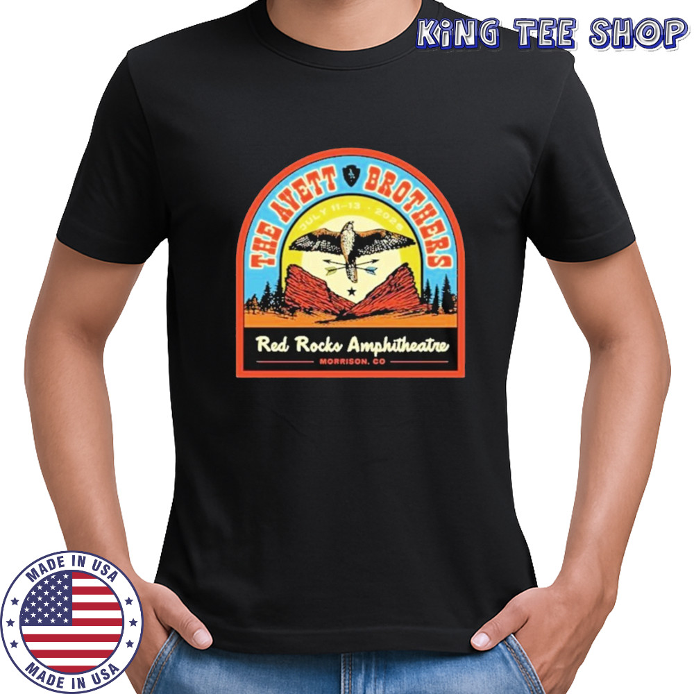 The Avett Brothers Red Rocks Amphitheatre 2025 Concert Shirt