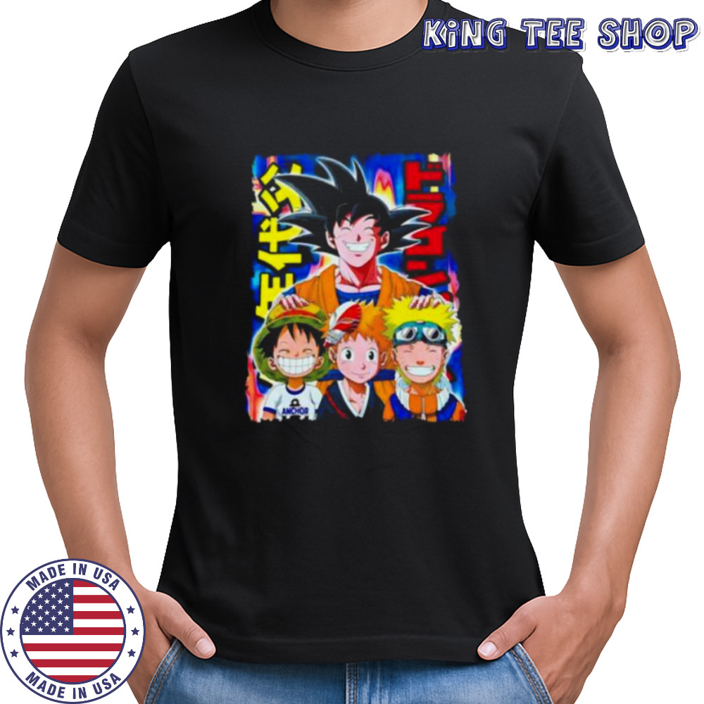 The Father of Anime Goku Luffy Naruto shirt