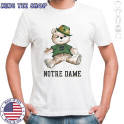 Tiny Turnip Teddy Bear Notre Dame Fighting Irish T shirt