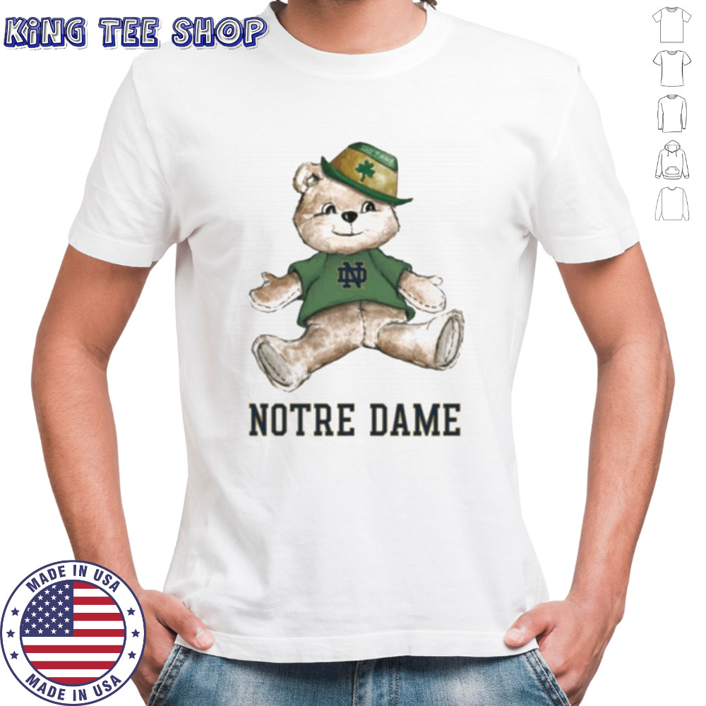 Tiny Turnip Teddy Bear Notre Dame Fighting Irish T shirt