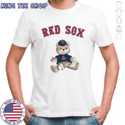 Tiny Turnip Teddy Bear X Boston Red Sox Baseball T shirt