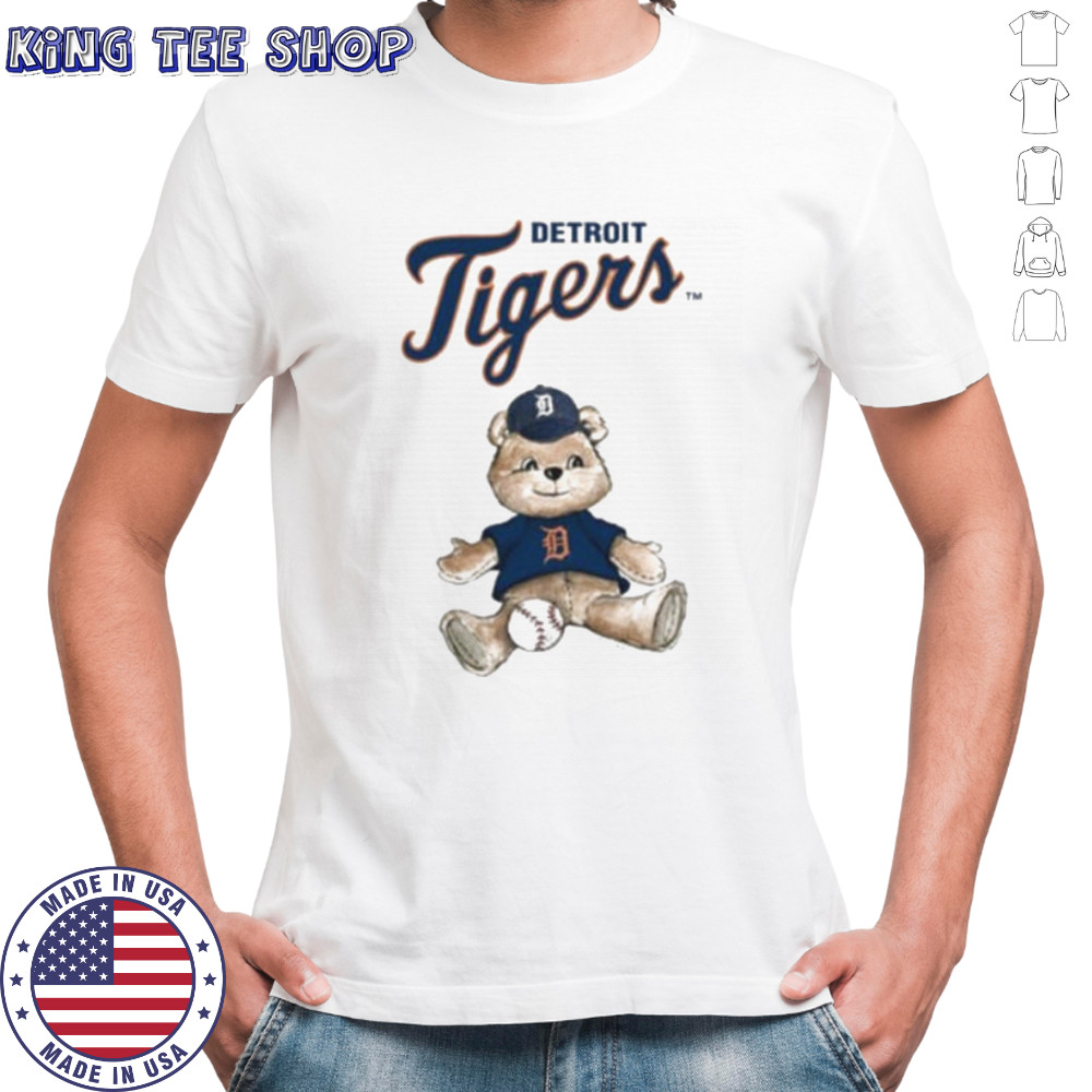 Tiny Turnip Teddy Bear X Detroit Tigers Baseball T shirt