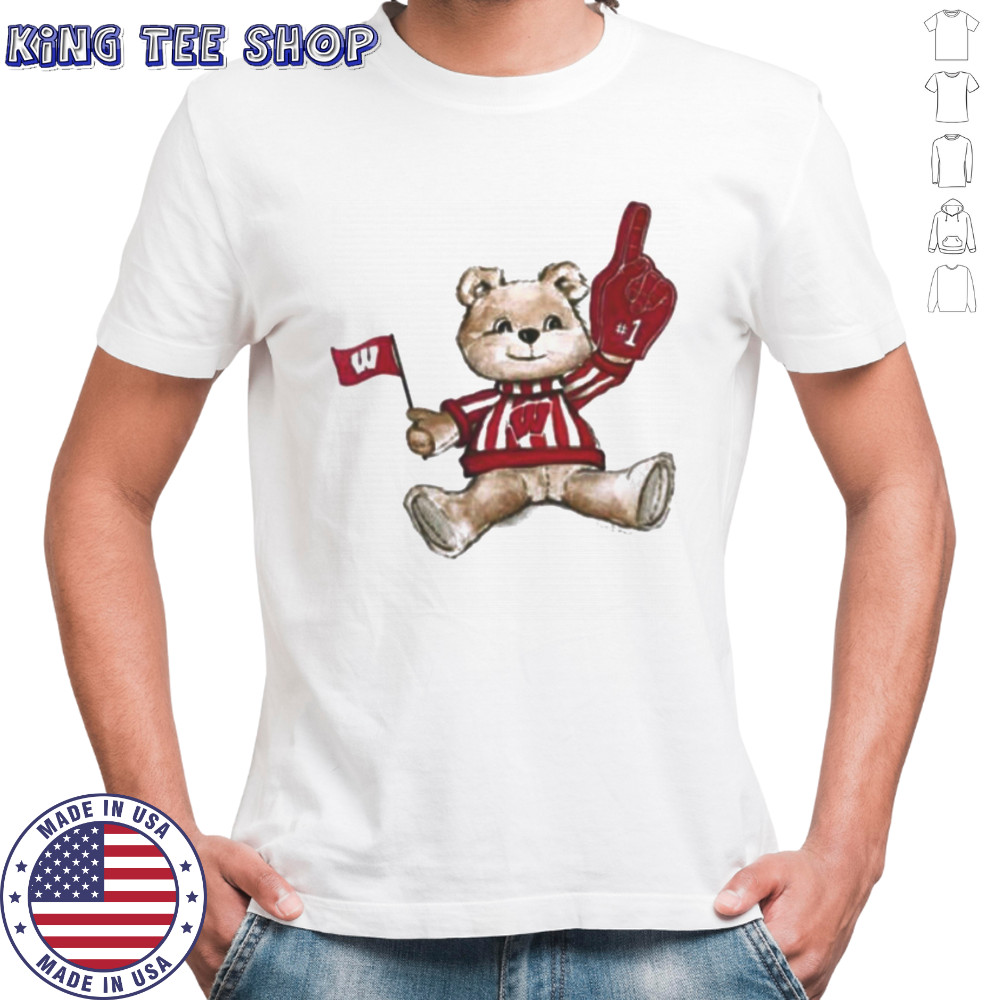 Tiny Turnip Teddy Bear X Wisconsin Badgers T shirt