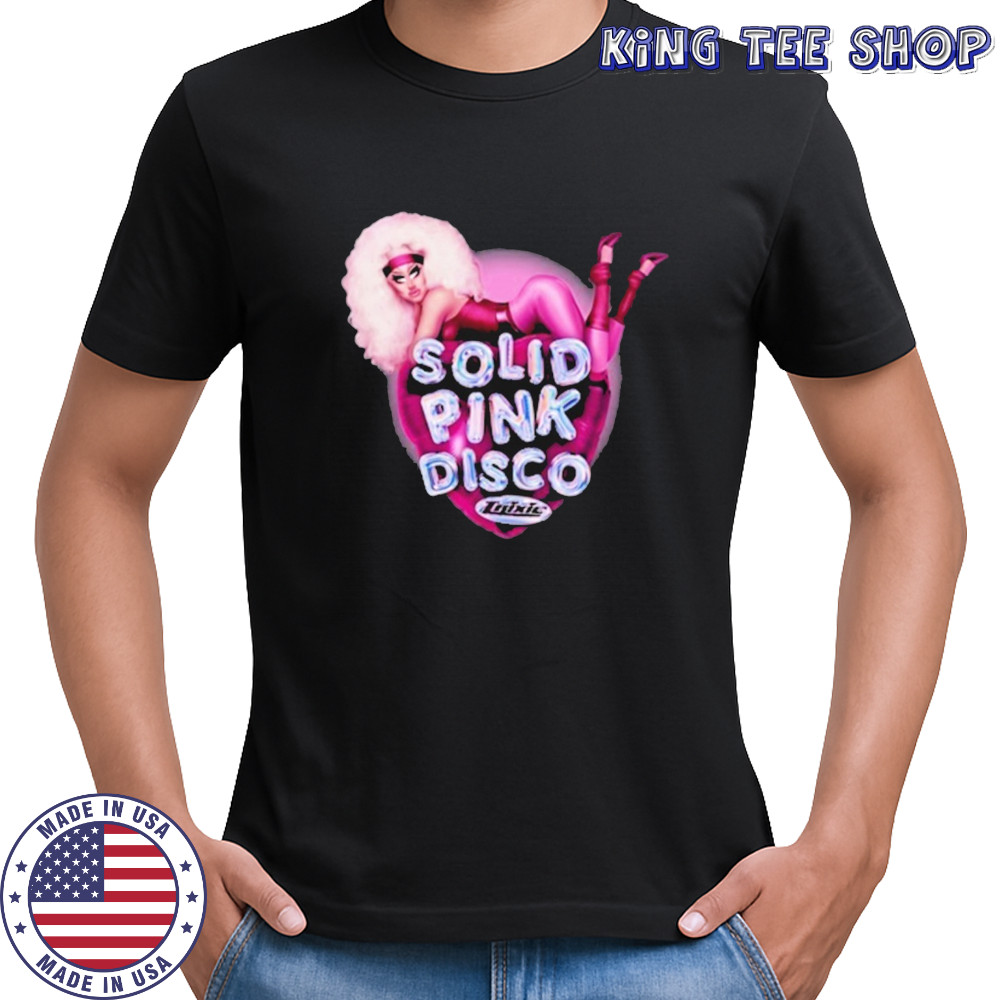Trixie Mattel Solid Pink Disco Balloon Heart Shirt