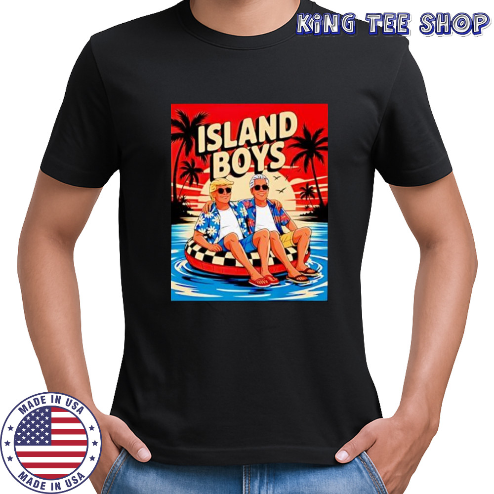 Trump Epstein Island Boys sunset shirt